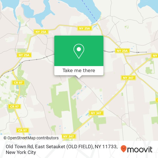 Mapa de Old Town Rd, East Setauket (OLD FIELD), NY 11733