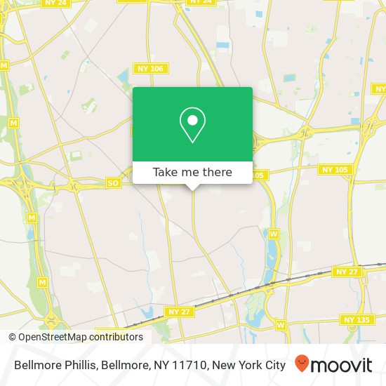 Mapa de Bellmore Phillis, Bellmore, NY 11710