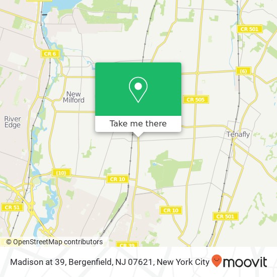 Madison at 39, Bergenfield, NJ 07621 map