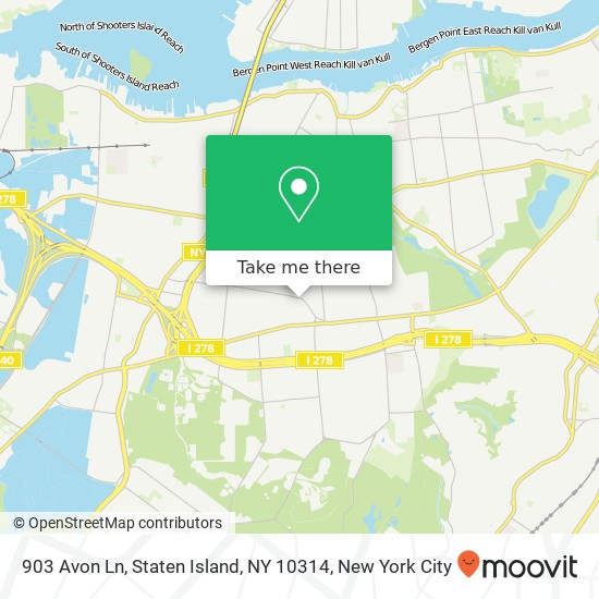 903 Avon Ln, Staten Island, NY 10314 map