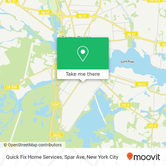 Mapa de Quick Fix Home Services, Spar Ave