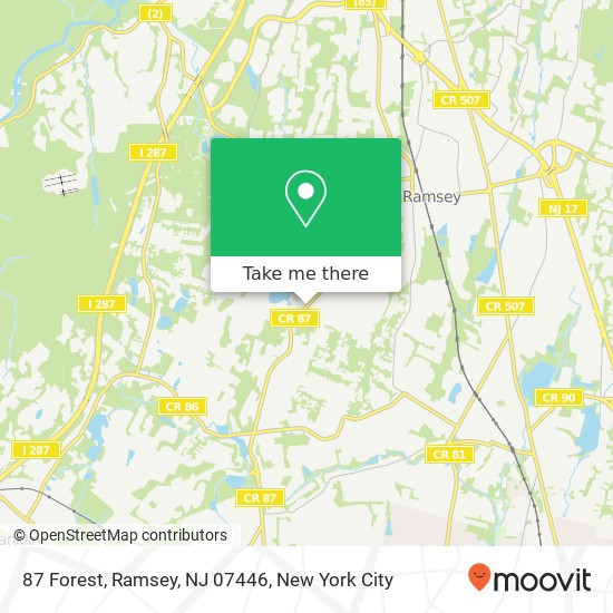 87 Forest, Ramsey, NJ 07446 map