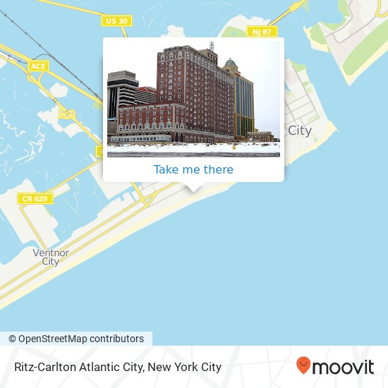 Ritz-Carlton Atlantic City map
