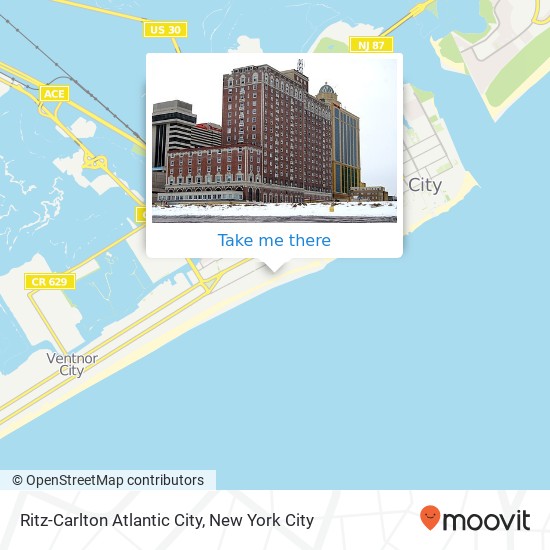 Mapa de Ritz-Carlton Atlantic City