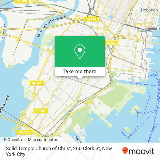 Solid Temple Church of Christ, 260 Clerk St map