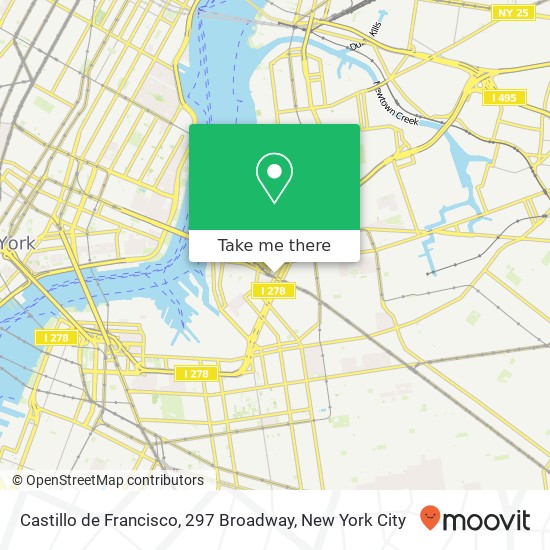 Mapa de Castillo de Francisco, 297 Broadway