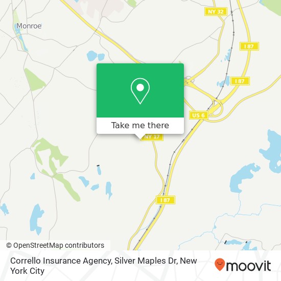 Mapa de Corrello Insurance Agency, Silver Maples Dr