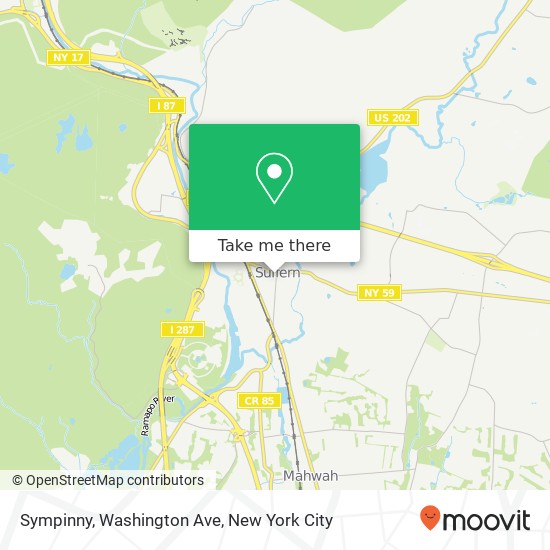 Sympinny, Washington Ave map