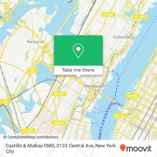 Mapa de Castillo & Mulkay DMD, 3133 Central Ave