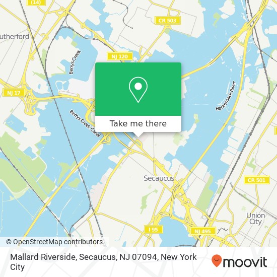 Mallard Riverside, Secaucus, NJ 07094 map