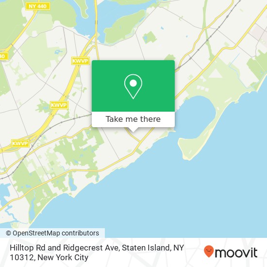 Hilltop Rd and Ridgecrest Ave, Staten Island, NY 10312 map