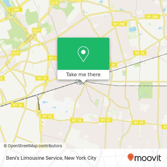 Beni's Limousine Service map