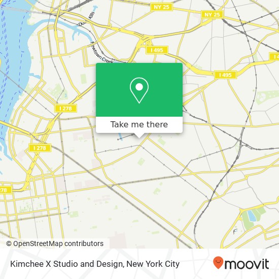 Kimchee X Studio and Design map