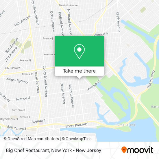 Mapa de Big Chef Restaurant