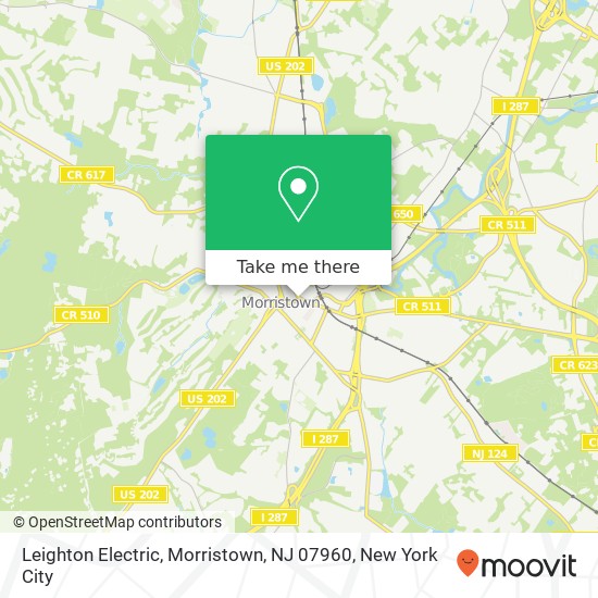 Leighton Electric, Morristown, NJ 07960 map