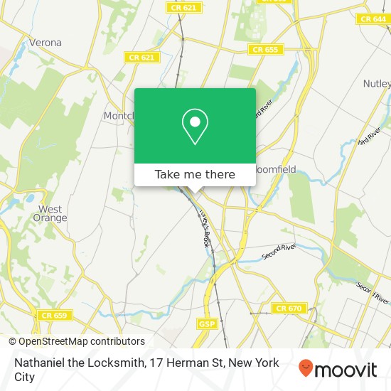 Nathaniel the Locksmith, 17 Herman St map