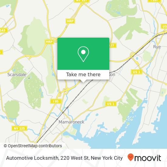 Mapa de Automotive Locksmith, 220 West St