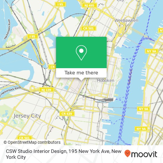 CSW Studio Interior Design, 195 New York Ave map