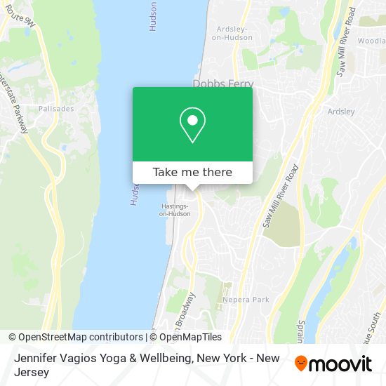 Jennifer Vagios Yoga & Wellbeing map