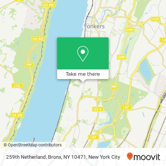 Mapa de 259th Netherland, Bronx, NY 10471