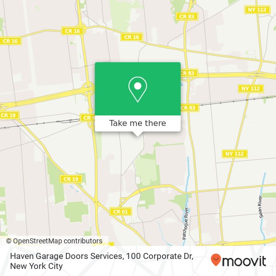 Haven Garage Doors Services, 100 Corporate Dr map