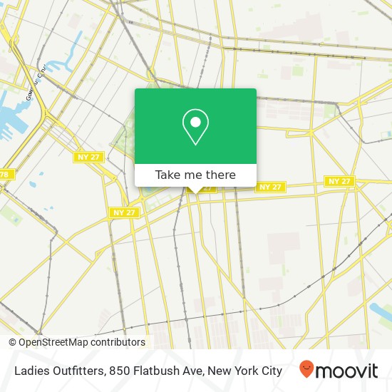 Ladies Outfitters, 850 Flatbush Ave map
