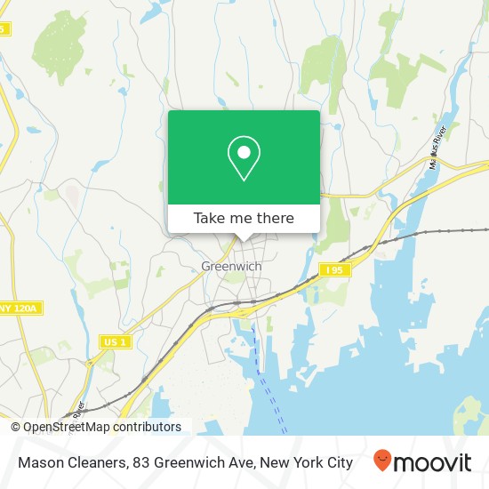 Mapa de Mason Cleaners, 83 Greenwich Ave