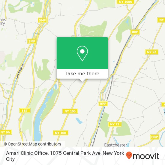 Mapa de Amari Clinic Office, 1075 Central Park Ave