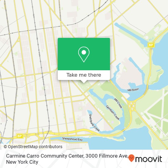 Mapa de Carmine Carro Community Center, 3000 Fillmore Ave