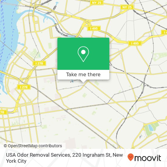 Mapa de USA Odor Removal Services, 220 Ingraham St