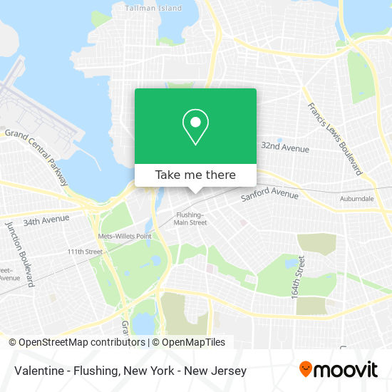 Mapa de Valentine - Flushing