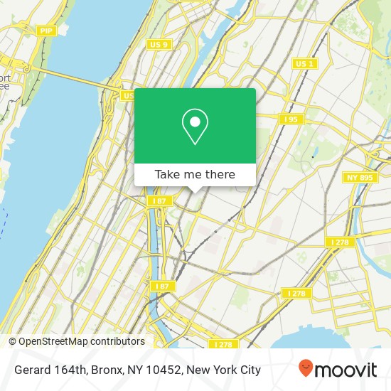 Gerard 164th, Bronx, NY 10452 map