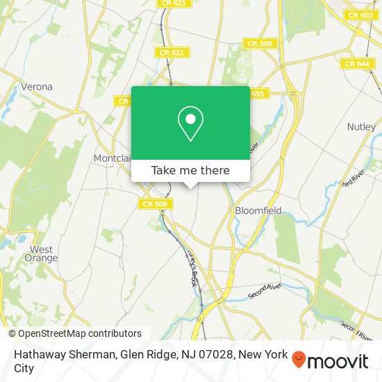 Mapa de Hathaway Sherman, Glen Ridge, NJ 07028