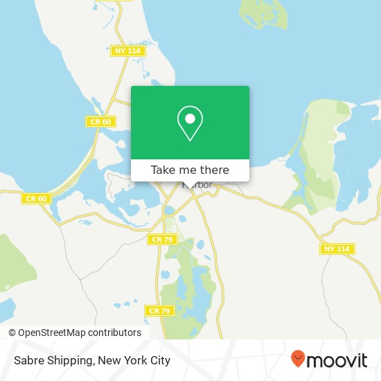 Sabre Shipping map