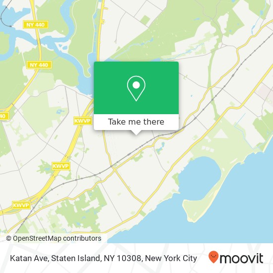 Mapa de Katan Ave, Staten Island, NY 10308
