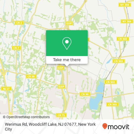 Werimus Rd, Woodcliff Lake, NJ 07677 map