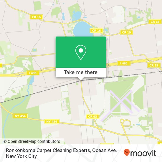 Mapa de Ronkonkoma Carpet Cleaning Experts, Ocean Ave