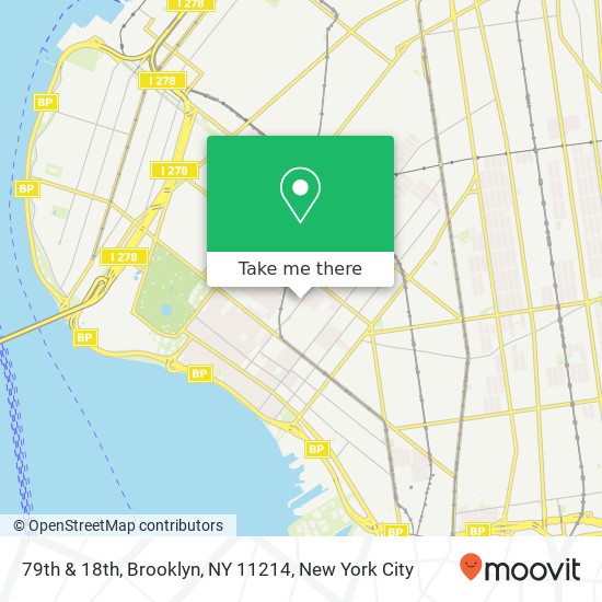 Mapa de 79th & 18th, Brooklyn, NY 11214