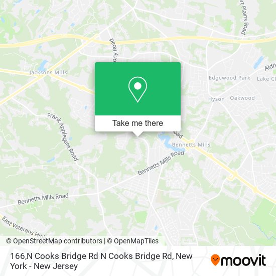 Mapa de 166,N Cooks Bridge Rd N Cooks Bridge Rd