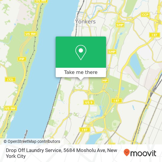 Drop Off Laundry Service, 5684 Mosholu Ave map