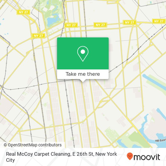 Mapa de Real McCoy Carpet Cleaning, E 26th St
