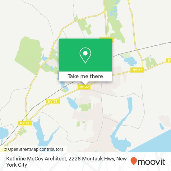 Kathrine McCoy Architect, 2228 Montauk Hwy map