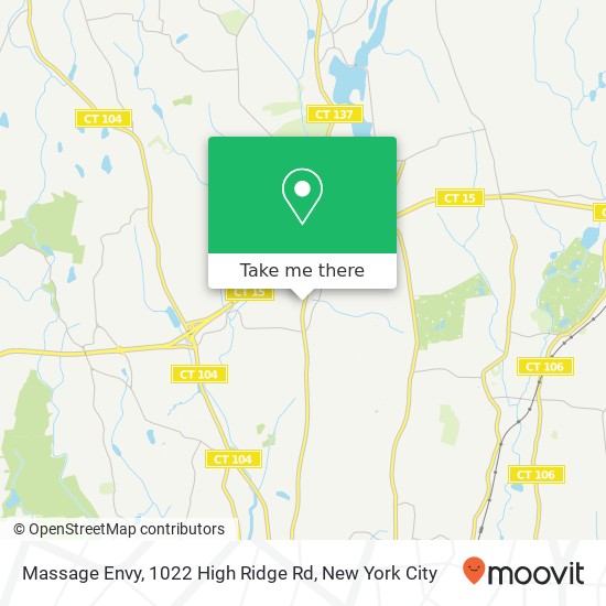 Mapa de Massage Envy, 1022 High Ridge Rd