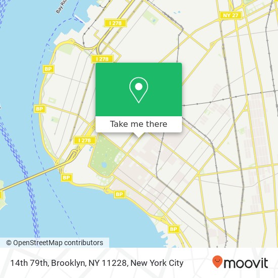 14th 79th, Brooklyn, NY 11228 map