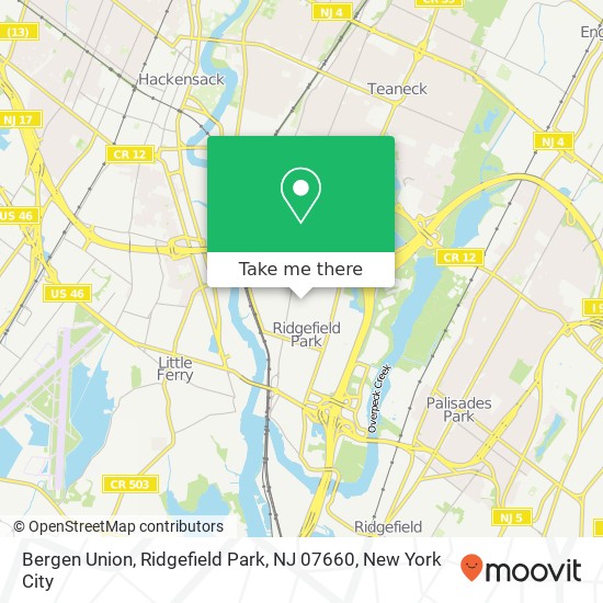 Bergen Union, Ridgefield Park, NJ 07660 map