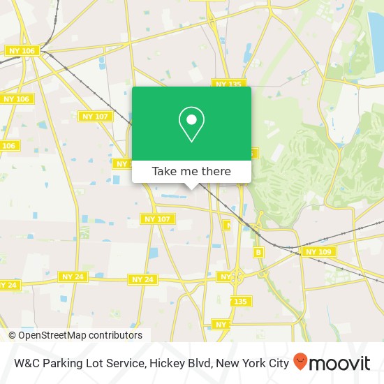 W&C Parking Lot Service, Hickey Blvd map
