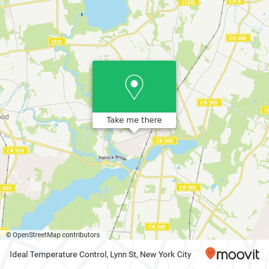 Mapa de Ideal Temperature Control, Lynn St