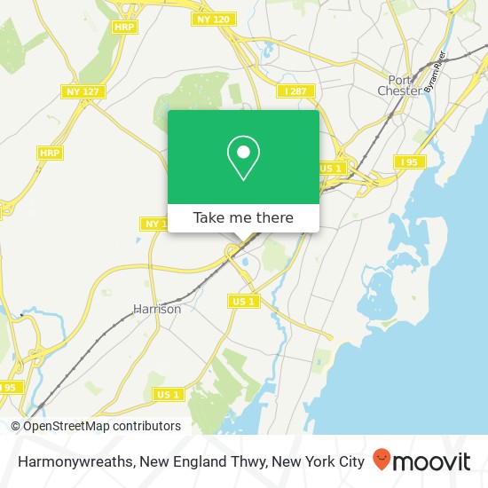 Harmonywreaths, New England Thwy map