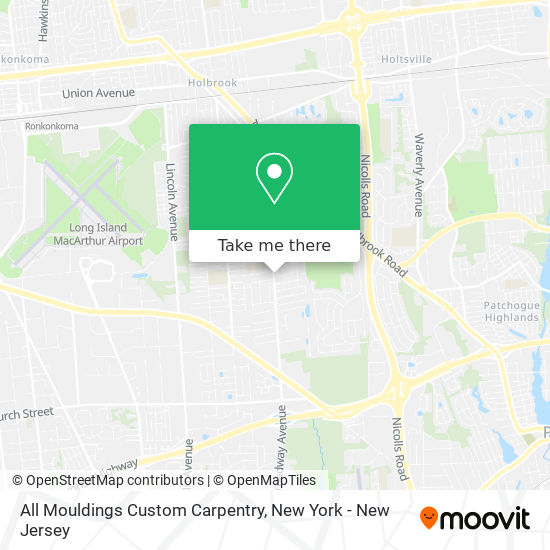 All Mouldings Custom Carpentry map