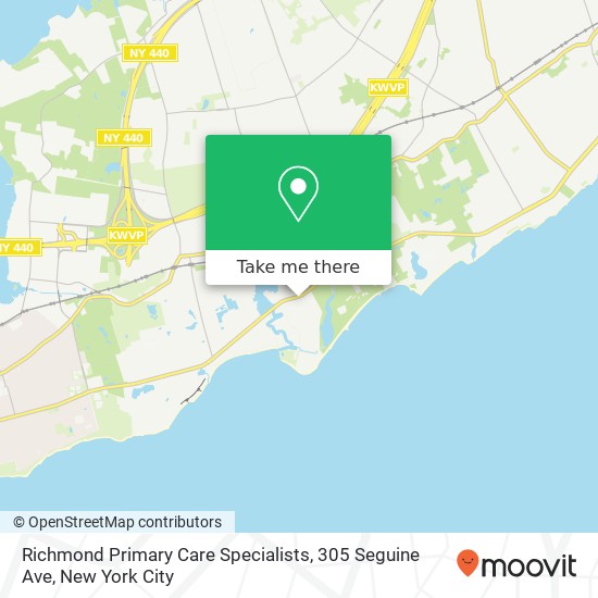 Richmond Primary Care Specialists, 305 Seguine Ave map